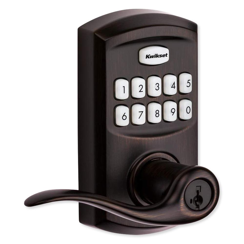 Kwikset 917 Series SmartCode Electronic Tustin Lever Satin